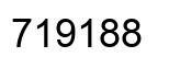 Number 719188 black image