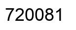 Number 720081 black image