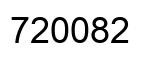 Number 720082 black image