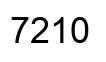 Number 7210 black image