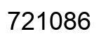 Number 721086 black image