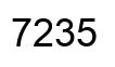 Number 7235 black image