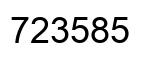 Número 723585 imagen negro