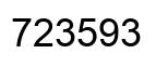 Número 723593 imagen negro