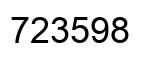Número 723598 imagen negro