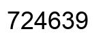 Number 724639 black image