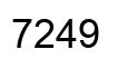 Number 7249 black image