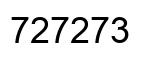 Número 727273 imagen negro