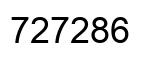 Número 727286 imagen negro