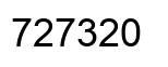 Número 727320 imagen negro