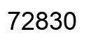 Number 72830 black image