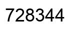 Número 728344 imagen negro