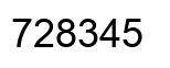 Número 728345 imagen negro