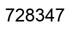 Número 728347 imagen negro