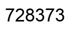 Número 728373 imagen negro