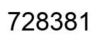Número 728381 imagen negro