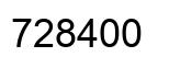Number 728400 black image