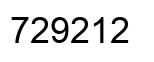 Number 729212 black image