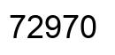 Número 72970 imagen negro