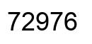 Número 72976 imagen negro