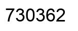 Número 730362 imagen negro