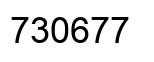 Number 730677 black image