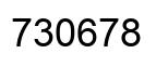 Number 730678 black image