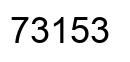 Número 73153 imagen negro