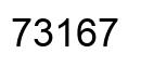 Número 73167 imagen negro