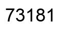 Número 73181 imagen negro