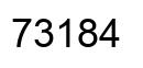Número 73184 imagen negro