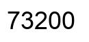 Número 73200 imagen negro