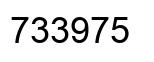 Number 733975 black image
