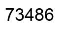 Número 73486 imagen negro