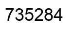 Número 735284 imagen negro