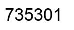 Número 735301 imagen negro