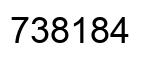 Número 738184 imagen negro