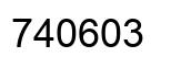 Número 740603 imagen negro