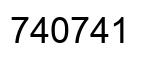 Number 740741 black image