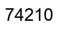 Number 74210 black image