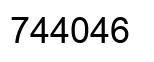 Número 744046 imagen negro
