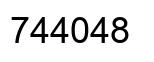 Number 744048 black image