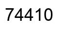 Número 74410 imagen negro