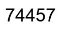 Número 74457 imagen negro