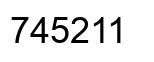 Number 745211 black image