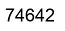Número 74642 imagen negro