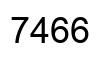 Number 7466 black image