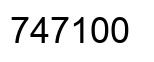 Number 747100 black image