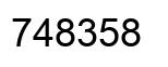 Número 748358 imagen negro