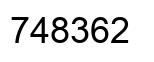 Número 748362 imagen negro